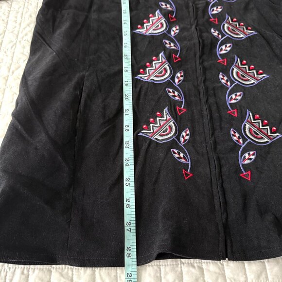 Bob Mackie Wearable Art Embroidered Black Jacket M - Picture 11 of 11
